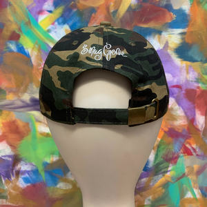 Camo Print Strapback Hat