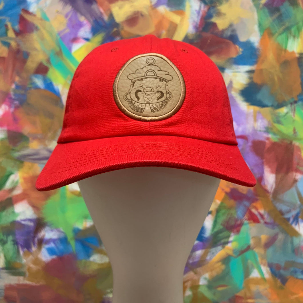 Red Strapback Hat